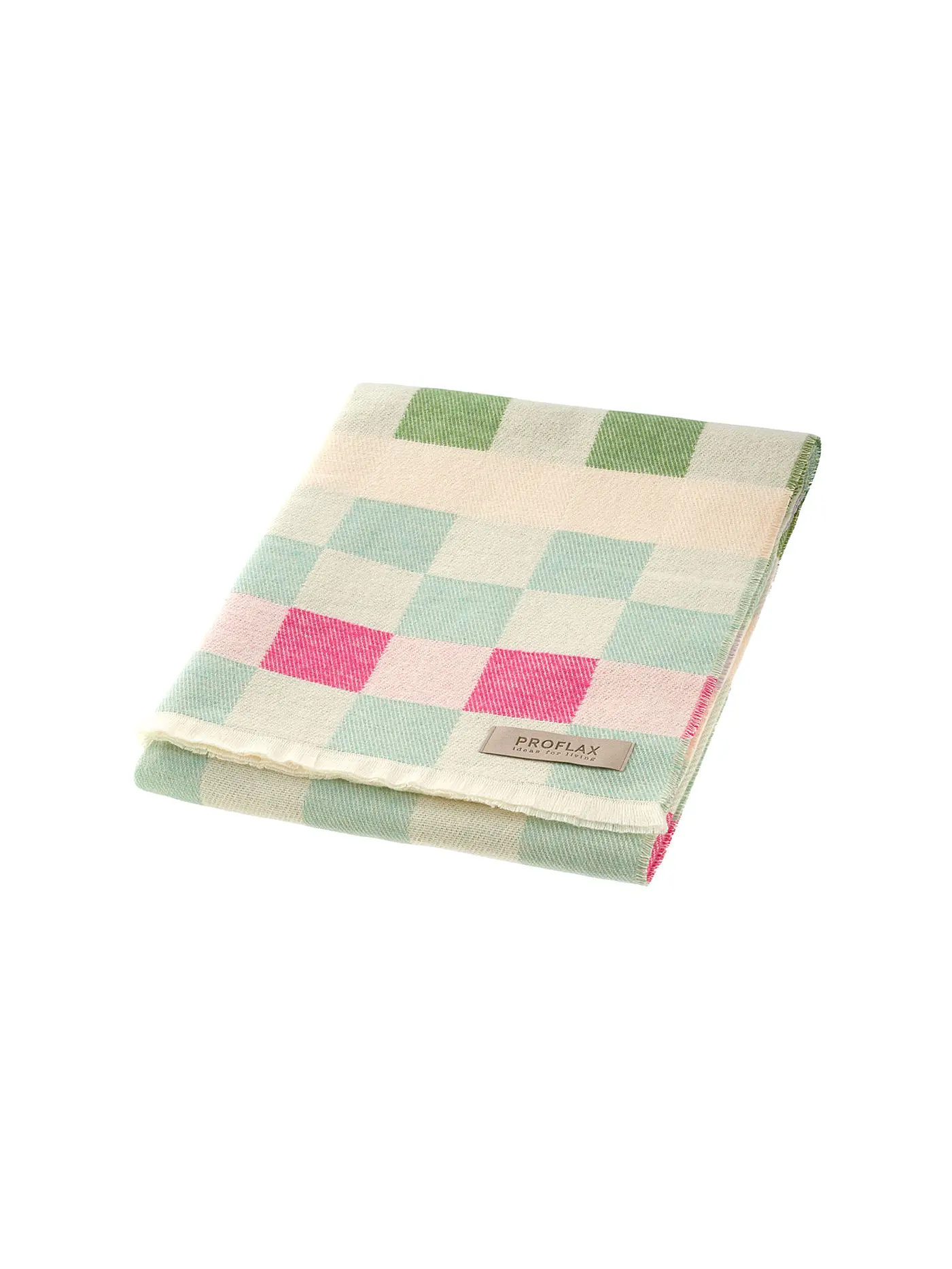 PROFLAX | Wohndecke -  Plaid 130x190cm CESTINO Sonne | hellgrün
